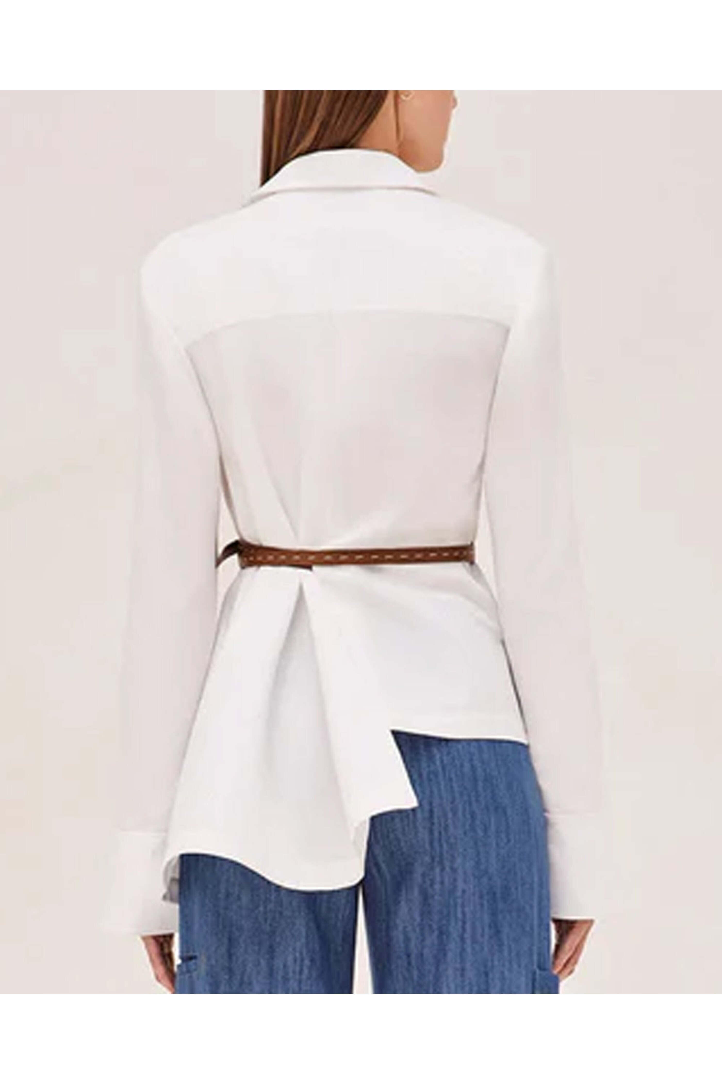 Alexis - White Burke Top