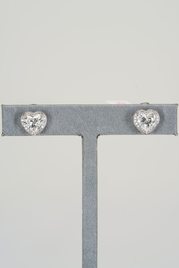 Kwiat Heart Shaped Diamond Studs