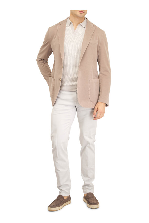 Marco Pescarolo Chalk Cotton Five Pocket Pant - view 2