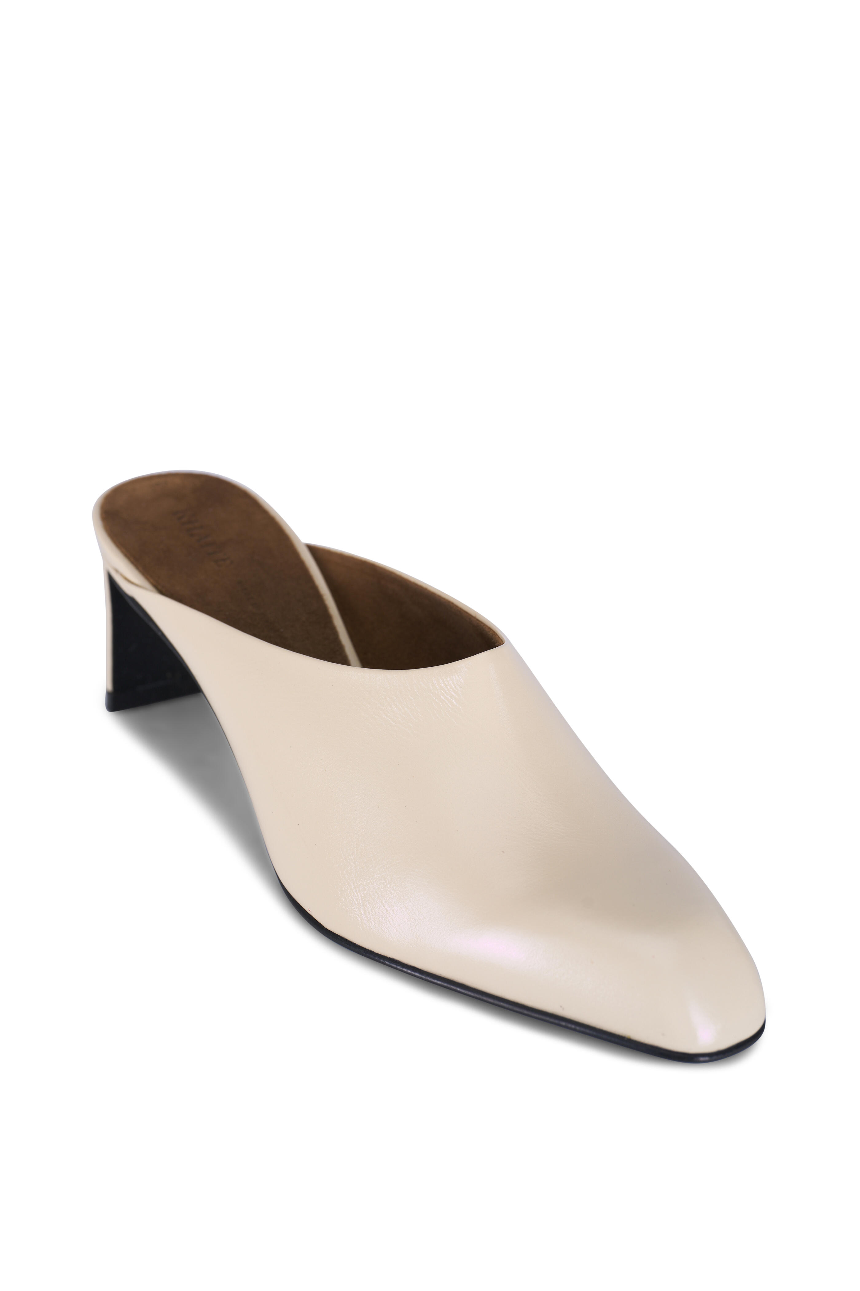Khaite - Colt Cream Leather Mule, 50mm