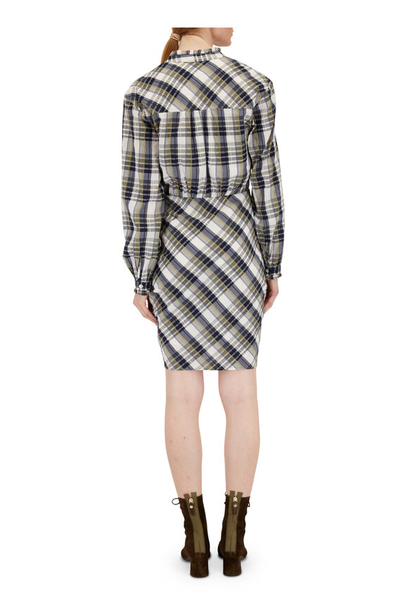 Veronica Beard - Army Plaid Vivlette Shirtdress 