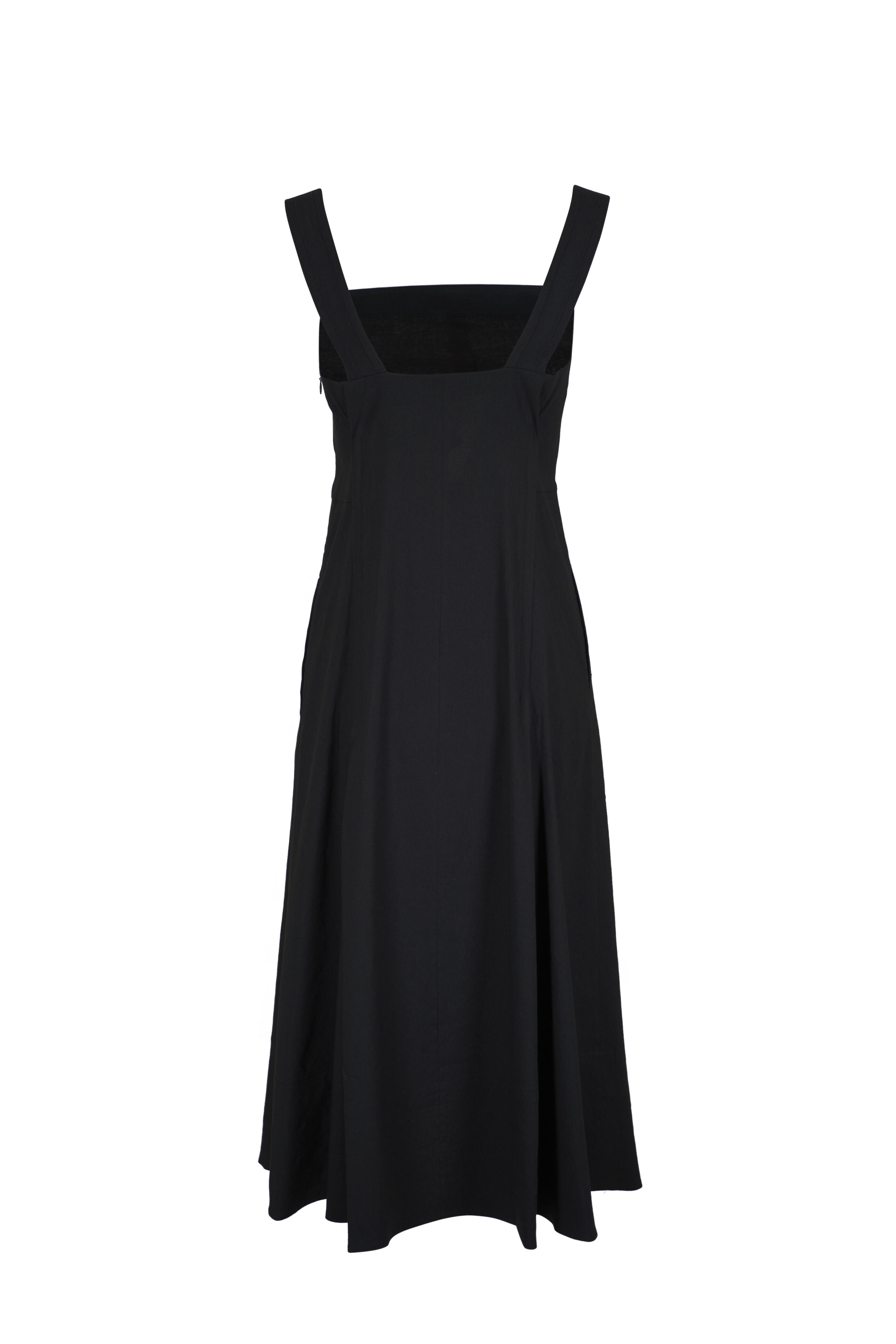 Vince - Black Square Neck Dress