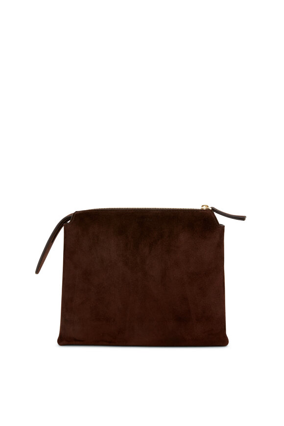 The Row - Nutwin Mocha Suede Mini Crossbody