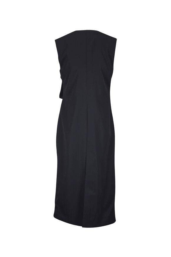 Bottega Veneta Black Wool Sleeveless Midi Dress - view 3