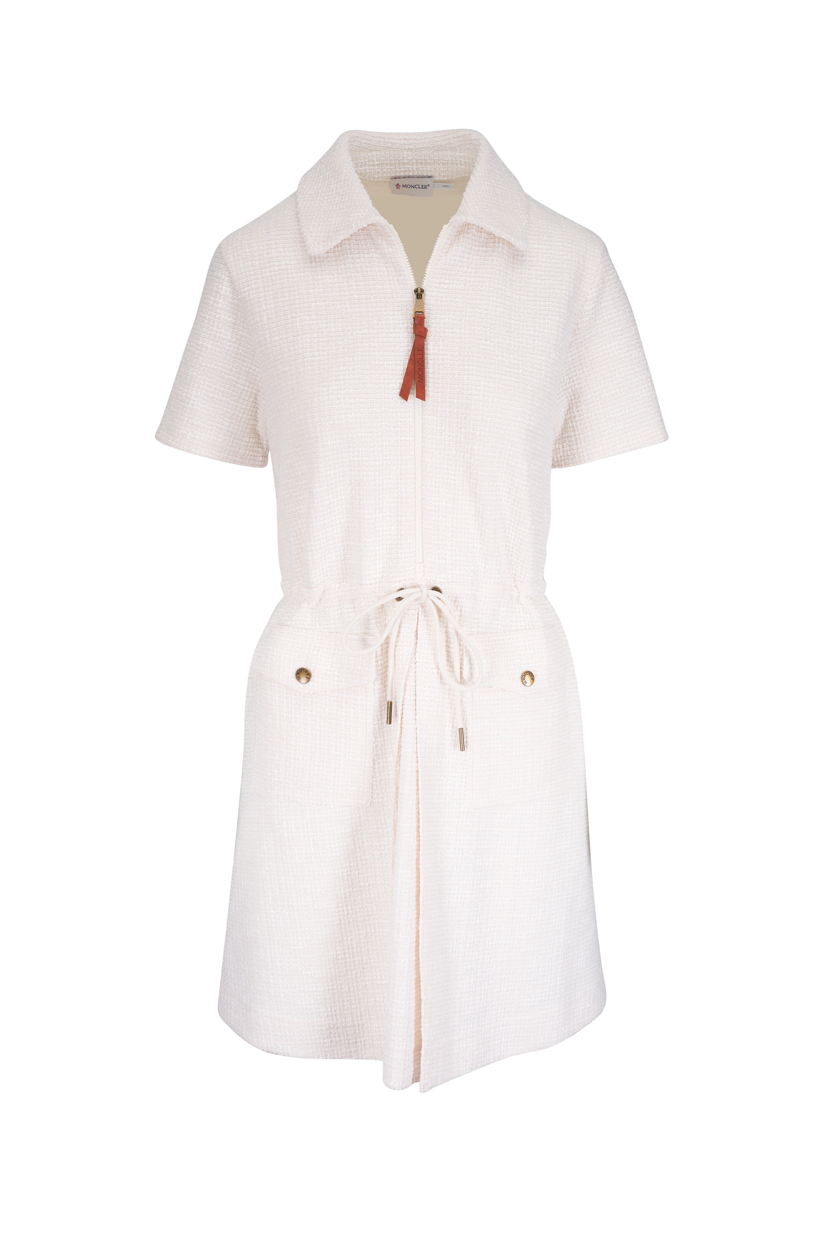Moncler - White Tweed Mini Dress