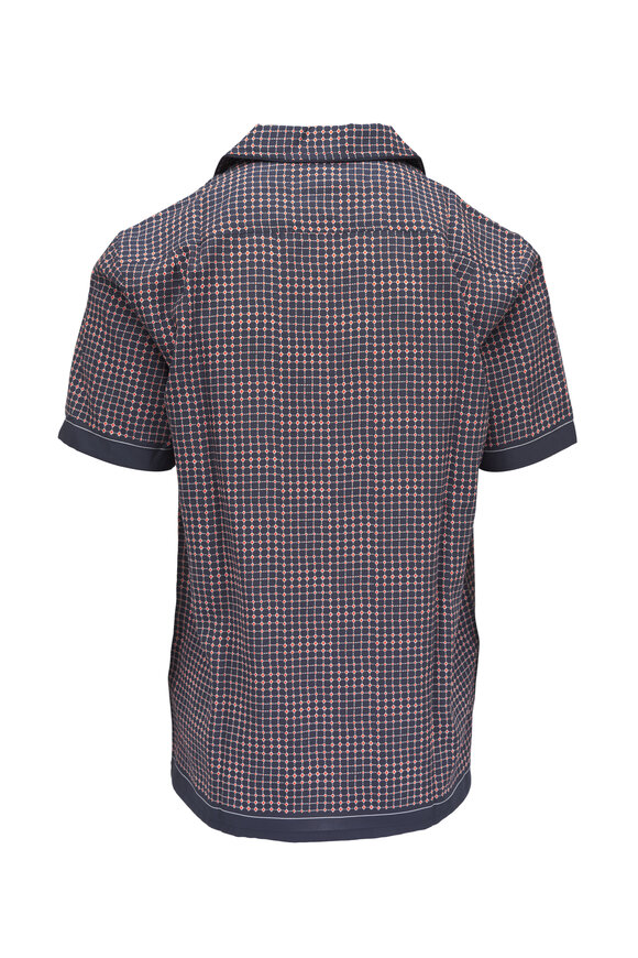 Orlebar Brown - Hibbert Tiescape Firestone Print Collared Shirt