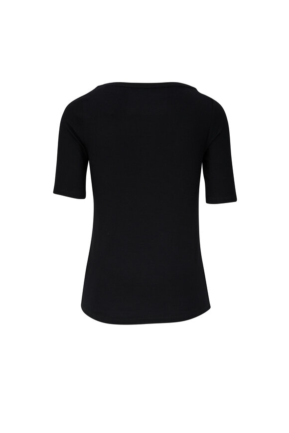 Majestic - Black Soft Touch Crewneck Deluxe T-Shirt