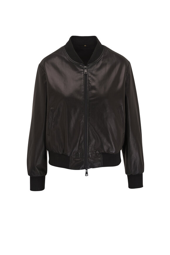 Peter Cohen Baseball Black Leather Jacket