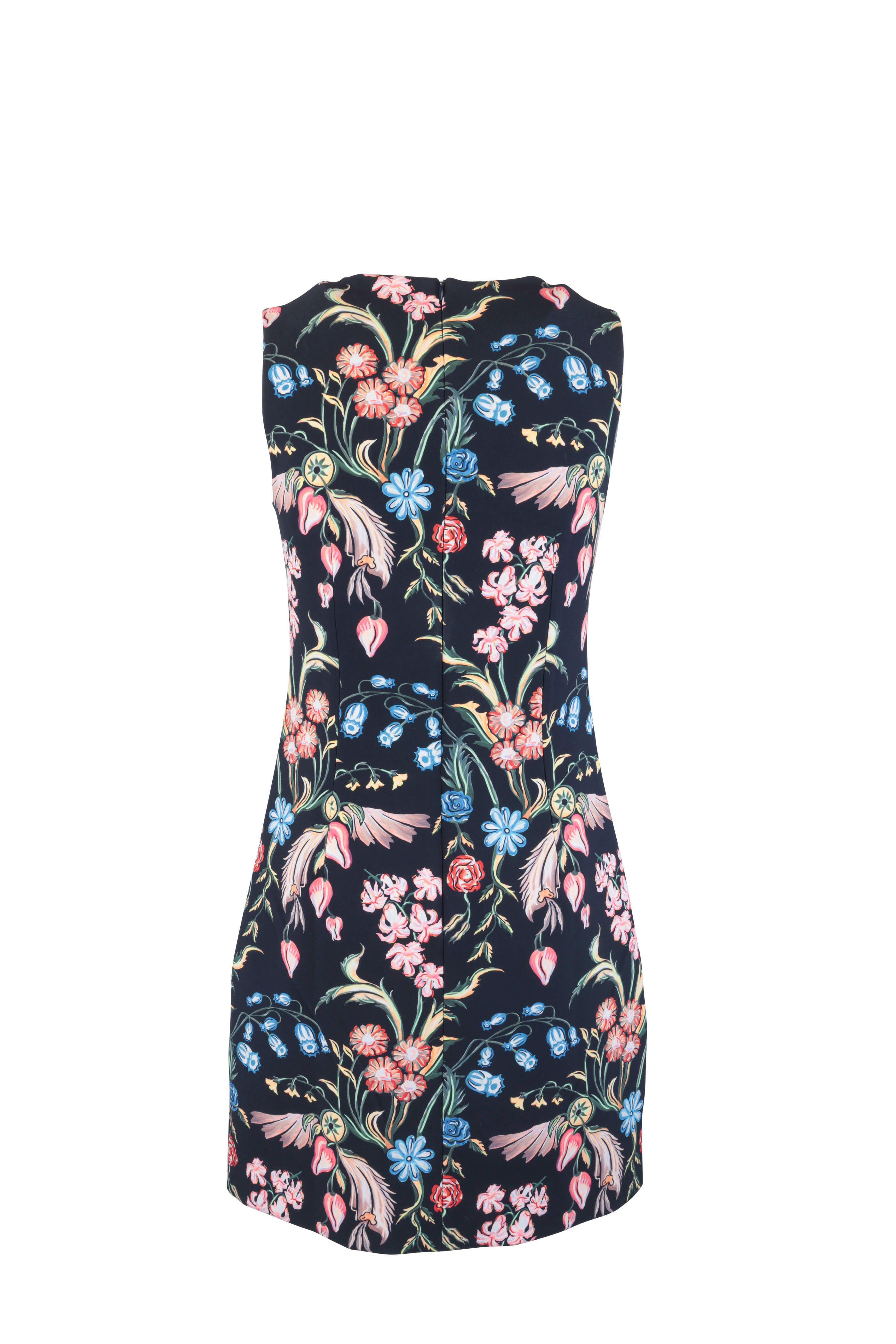 Peter Pilotto - Navy Blue Floral Print Dress