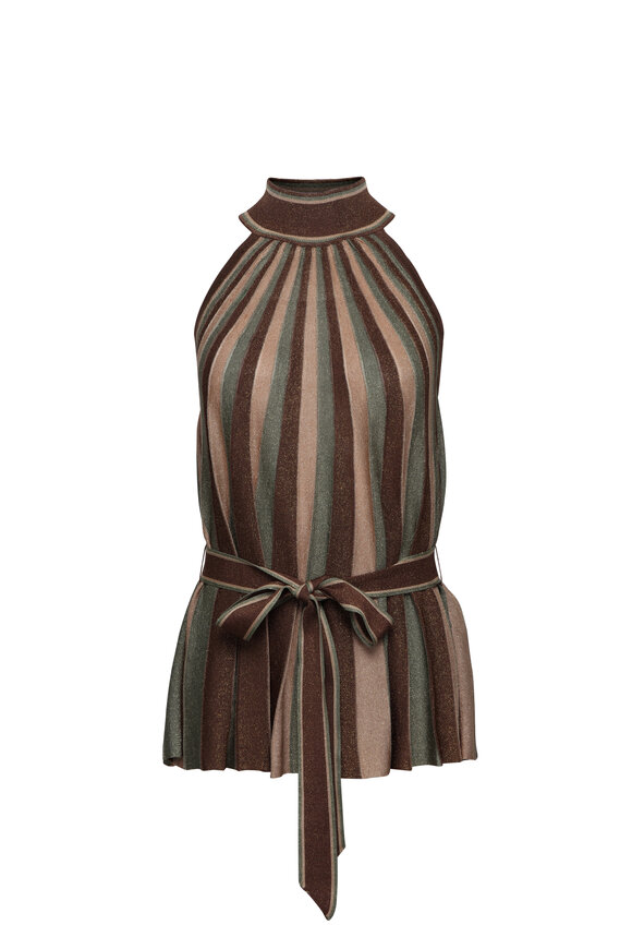 Zimmermann - Crush Black Halter Neck Top | Mitchell Stores