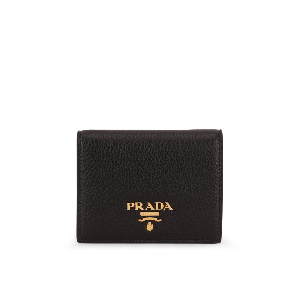【人気/関税/送料込み】 Prada Leather Wallet Black 2MO513-2E5 Black Leather wallet | PRADA