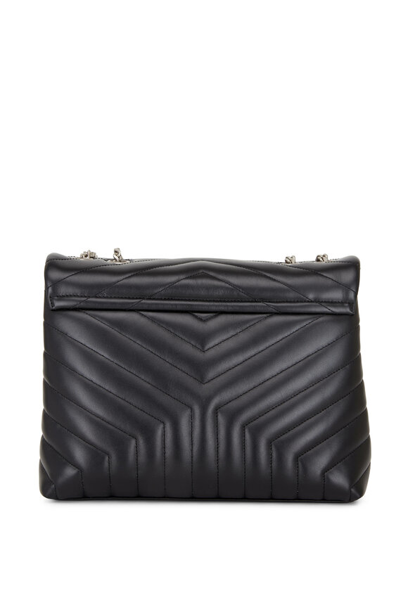 Saint Laurent - Loulou Black Leather Medium Shoulder Bag