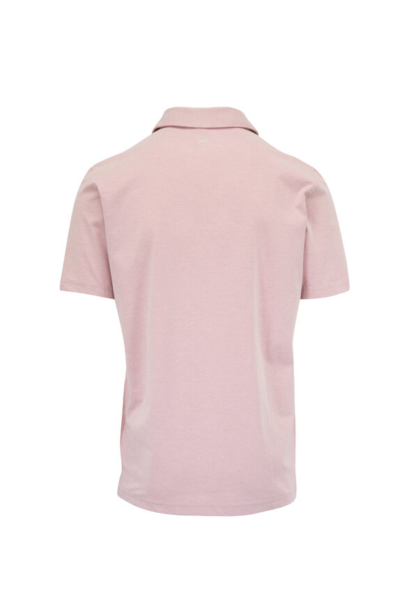 Peter Millar Faded Scarlet Cotton Piqué Polo - view 3