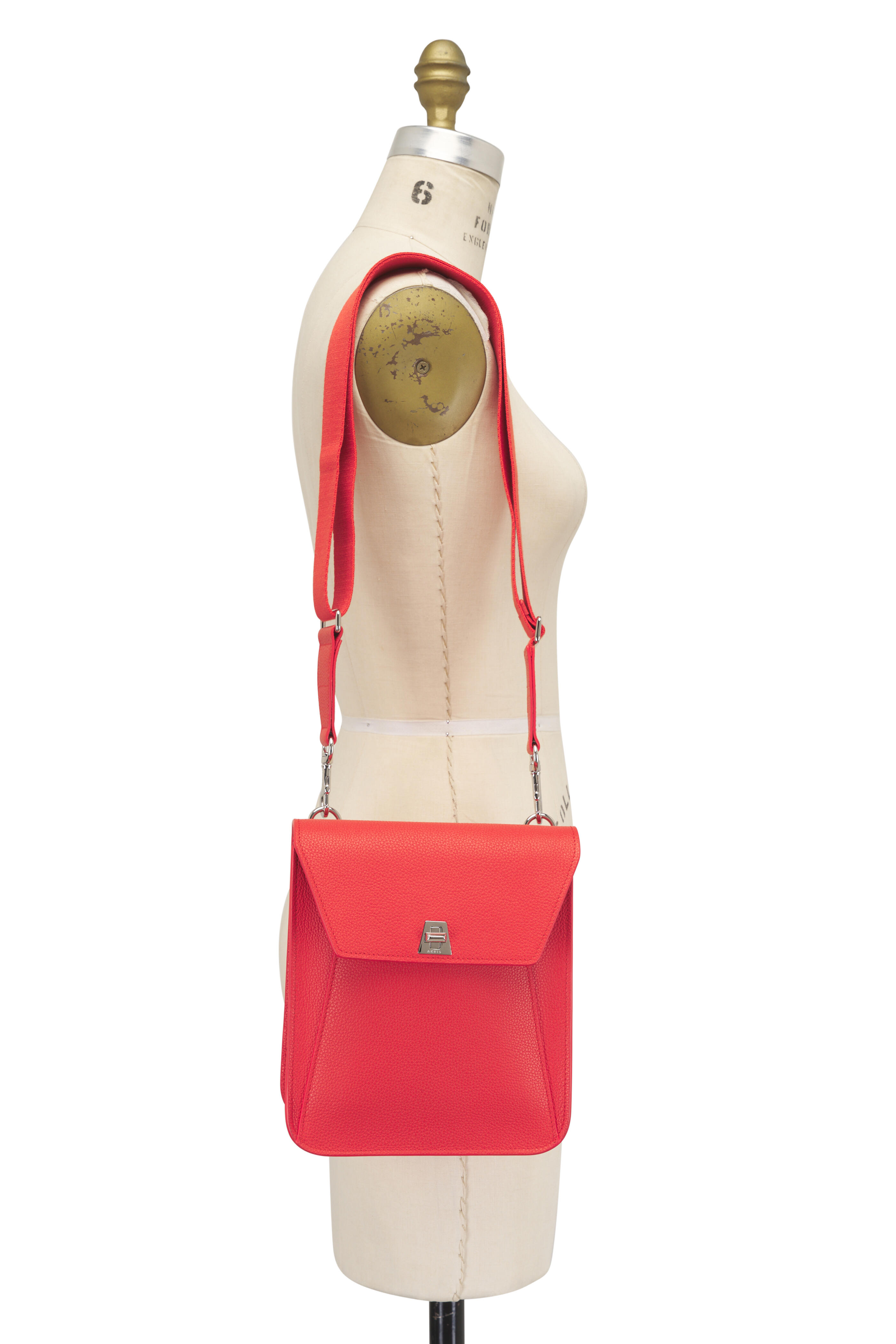 Akris - Anouk Tangerine Leather Crossbody Bag