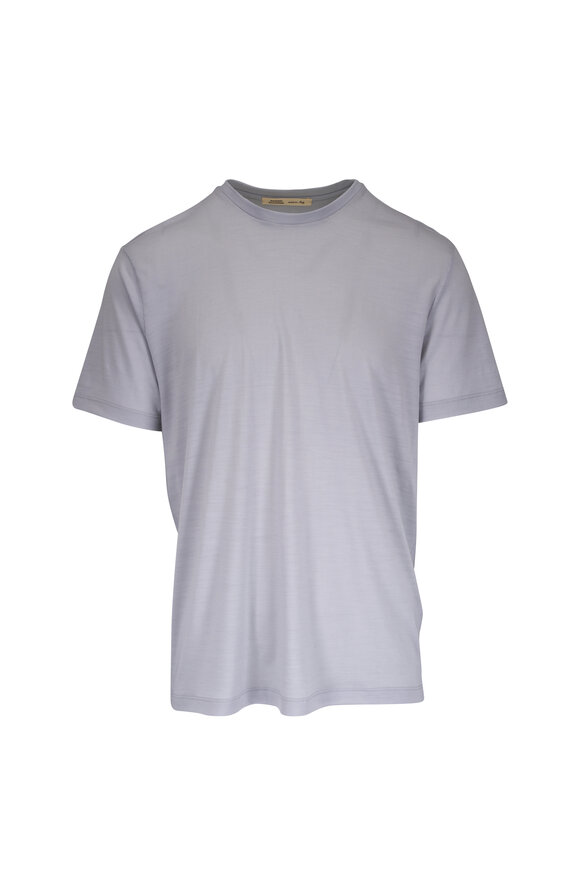 Maurizio Baldassari Light Gray Wool T-Shirt