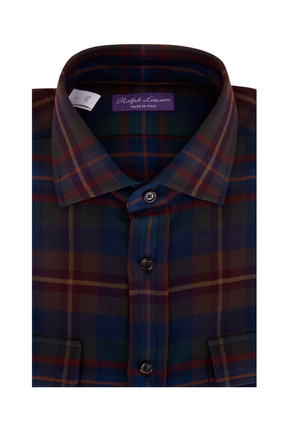 Ralph Lauren Purple Label - Plaid Twill Sport Shirt