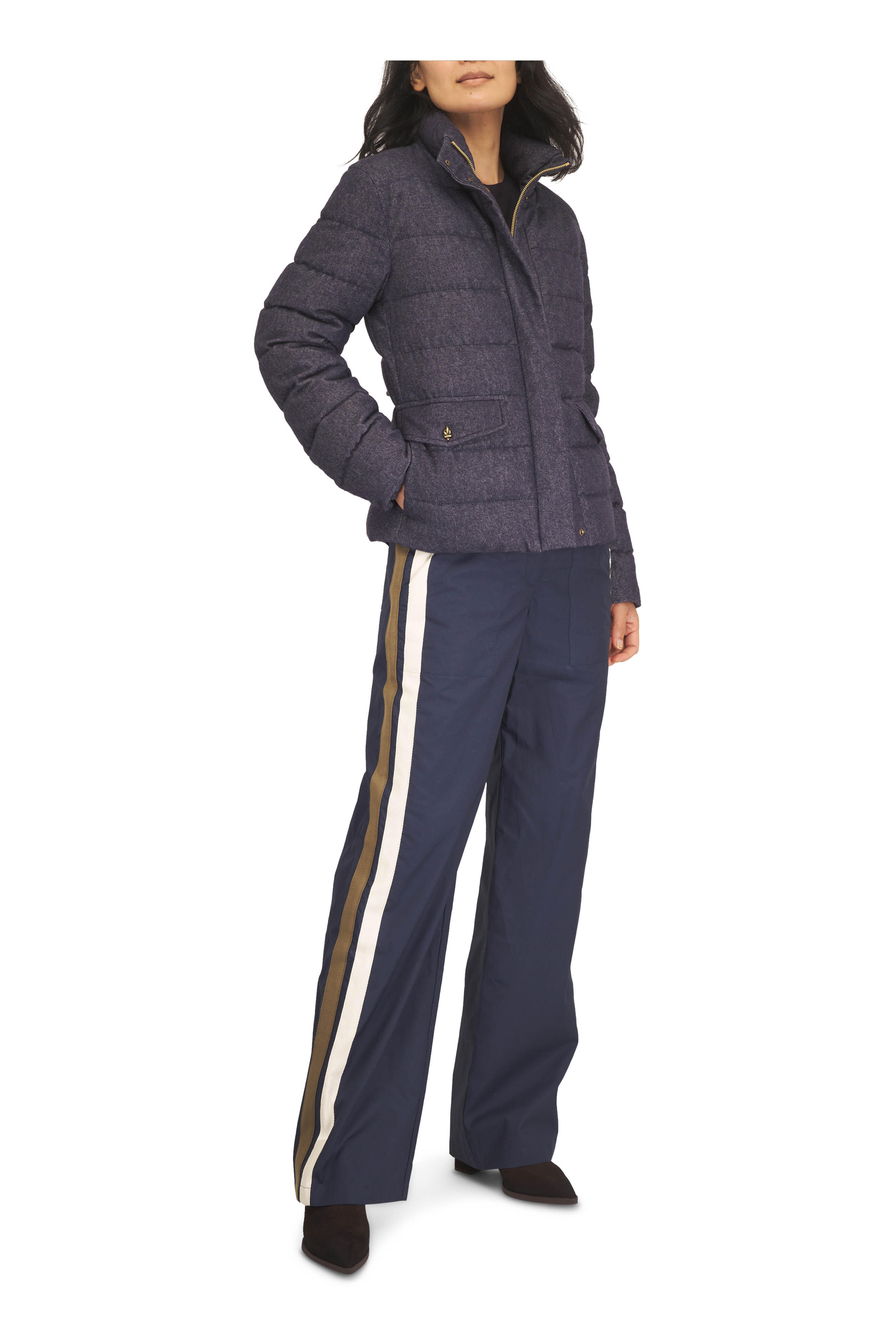 TWP - Isabelle Midnight Vintage Washed Poplin Pant - view 2