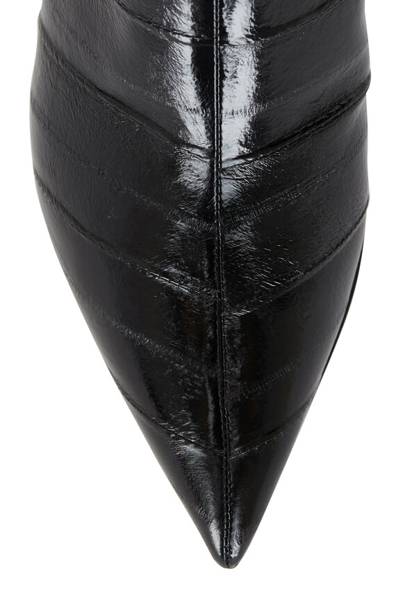 Dolce & Gabbana - Black Eel Pointy Ankle Bootie, 60mm