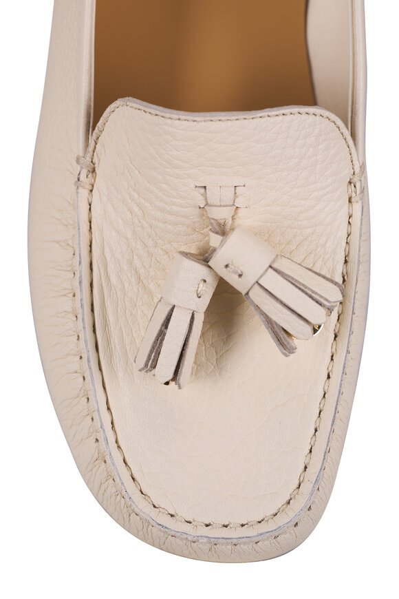 Loro Piana Vanilla Sand Dot Sole Walk Moccasin - view 4