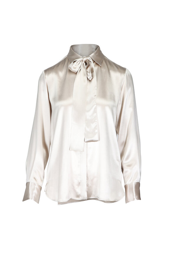 Kiton Gold Button Down Tie Shirt