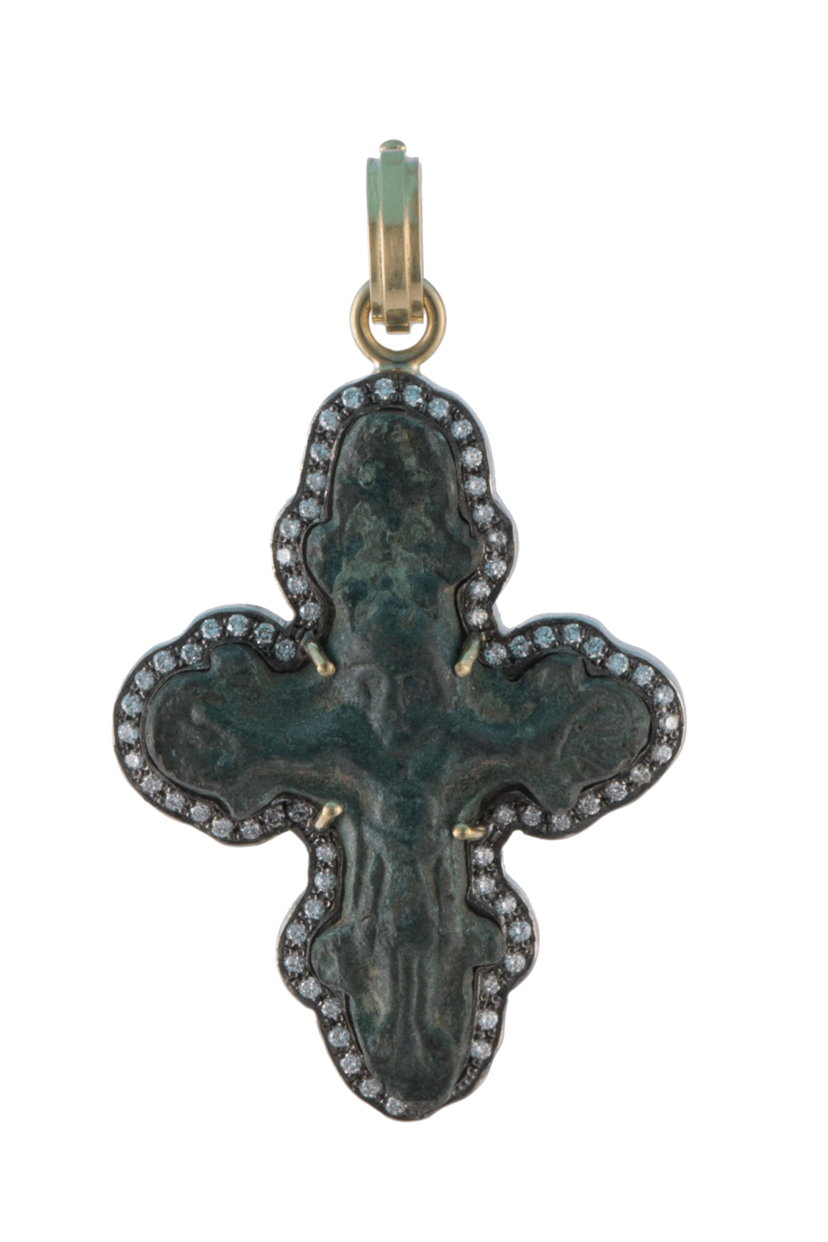 Sylva & Cie - Antique Russian Cross Pendant