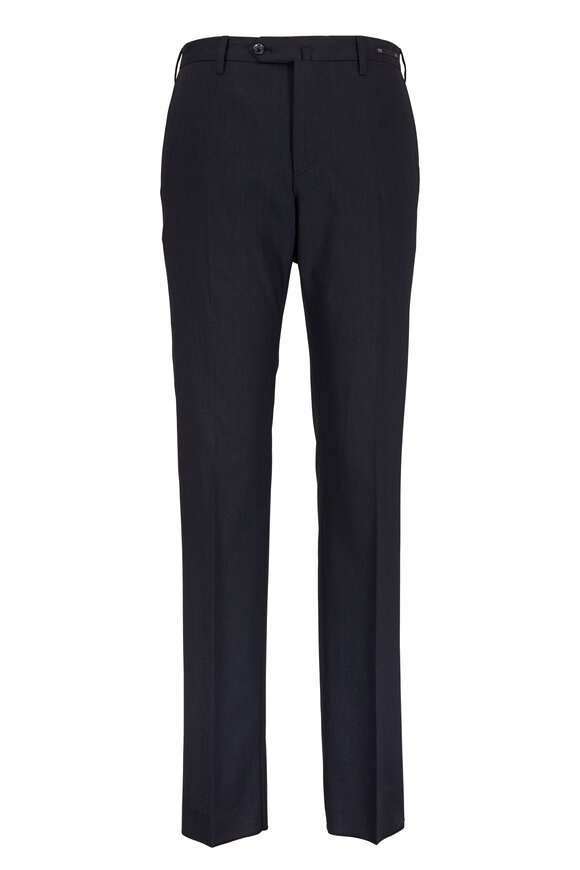 PT Torino - Charcoal Gray Stretch Wool Slim Fit Trousers