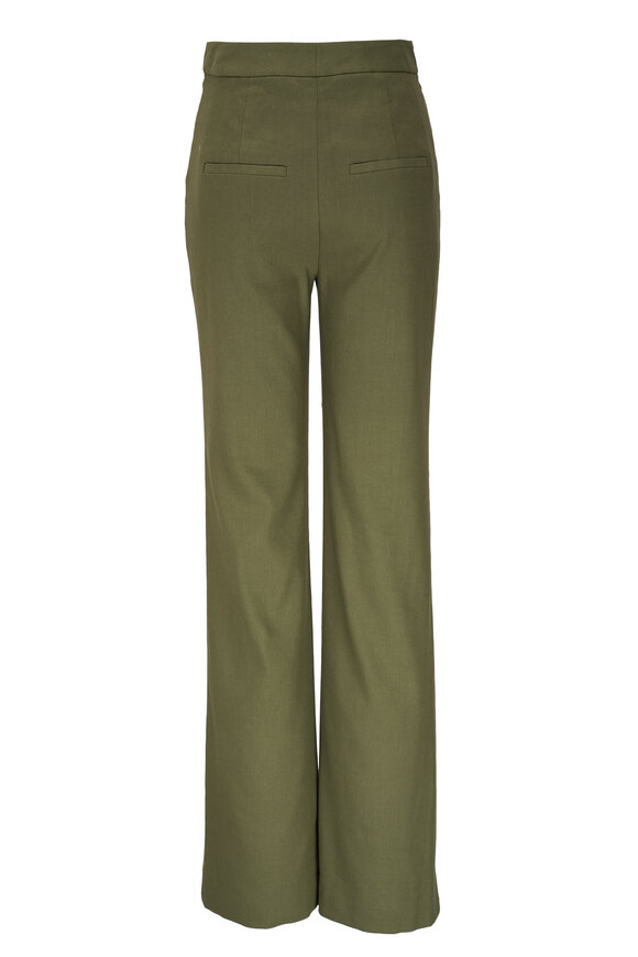 Veronica Beard - Noda Bright Army Linen Pant