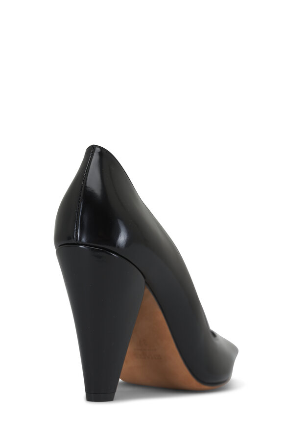 Khaite - Cedar Black Leather Pump, 90mm