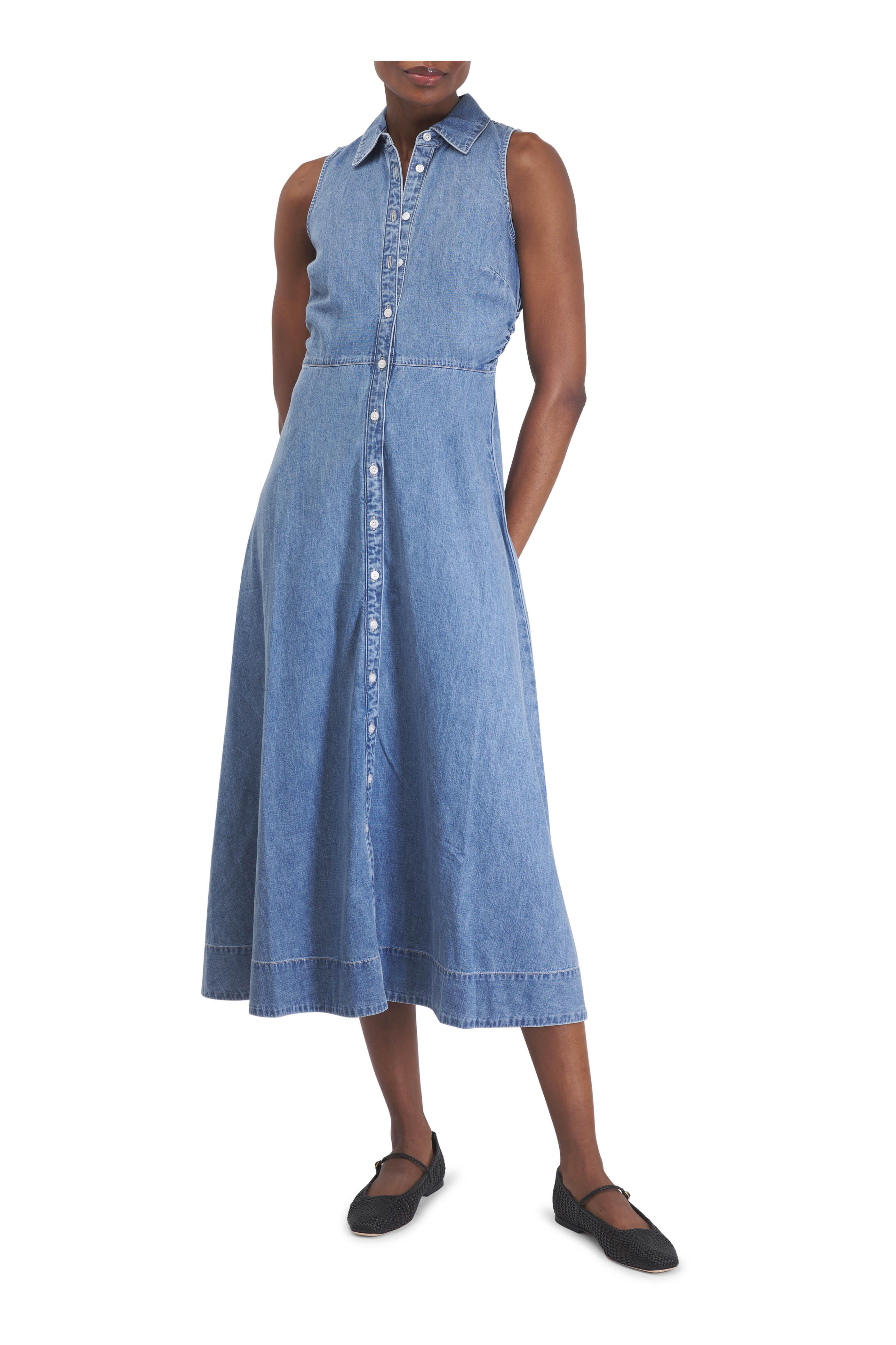 Veronica Beard - Fuller Starlight Denim Midi Dress