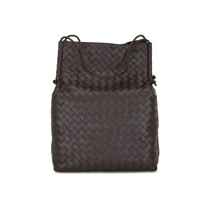 【関税&送料込】Bottega Veneta Chocolate Nappa Leather Cobbl Bottega Veneta new Classic small Leather Cobble Shoulder bag