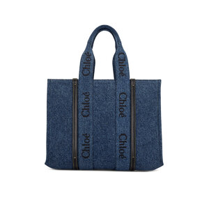 Chloé - Woody Denim Large Tote Bag | Mitchell Stores