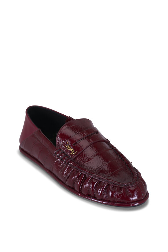 Saint Laurent Le Loafer Grenade Leather Penny Loafer, 15mm