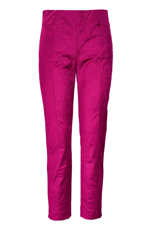 Veronica Beard - Honolulu Fuchsia Velvet Pant 