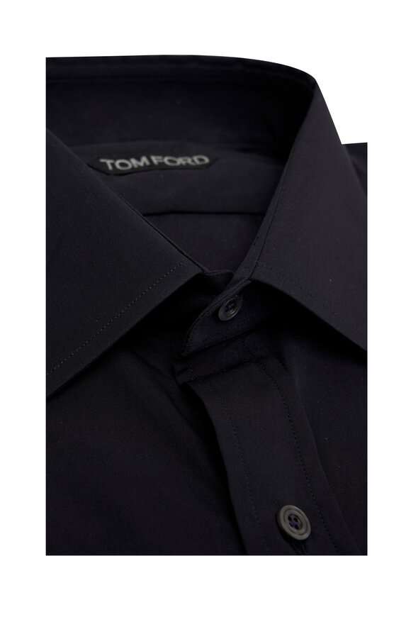 Tom Ford - Black Cotton Dress Shirt