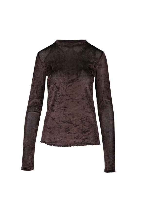 Forte Forte Fondant Flocked Tulle Sheer Top - view 1