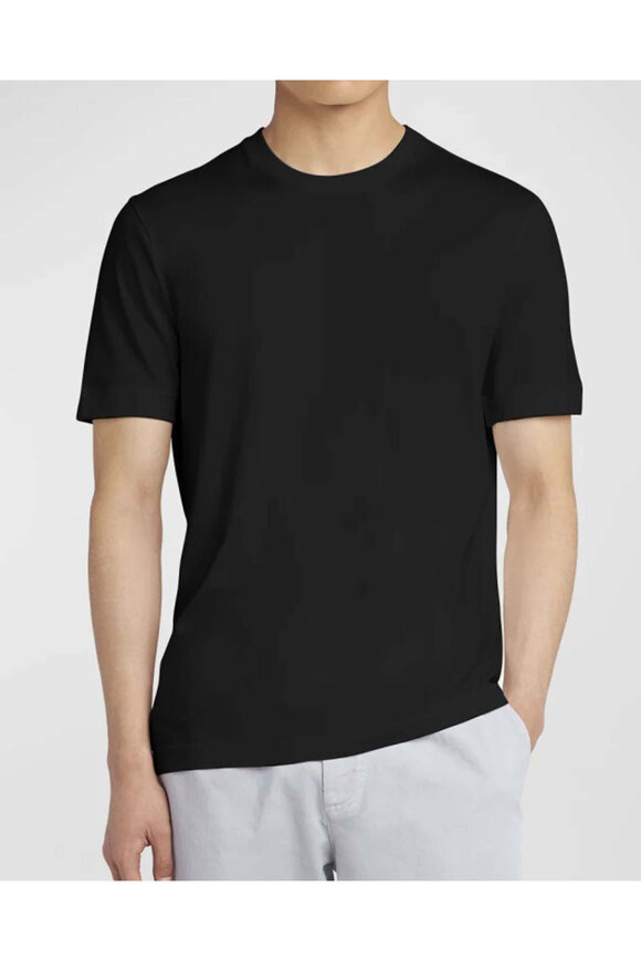 KNT Black Crewneck T-Shirt - view 2