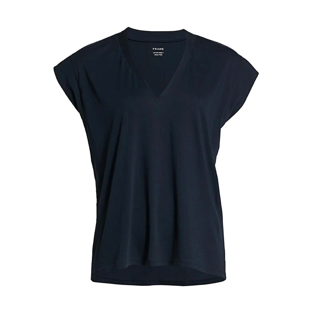 Frame Mid Rise V neck tee
