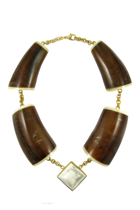 K. Brunini Jewels Recycled Vintage Horn & Twig Necklace - view 1