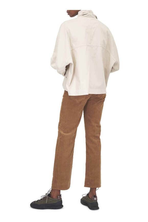 TWP Pull Me Over Bone Sandshell Denim Hoodie - view 3