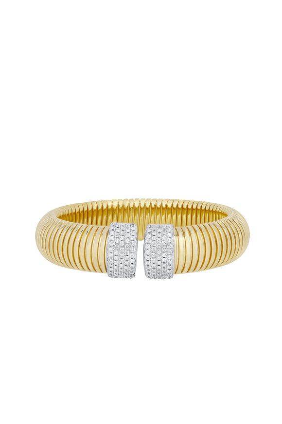 Alberto Milani - Tubogas 18K Yellow Gold Cuff Bracelet