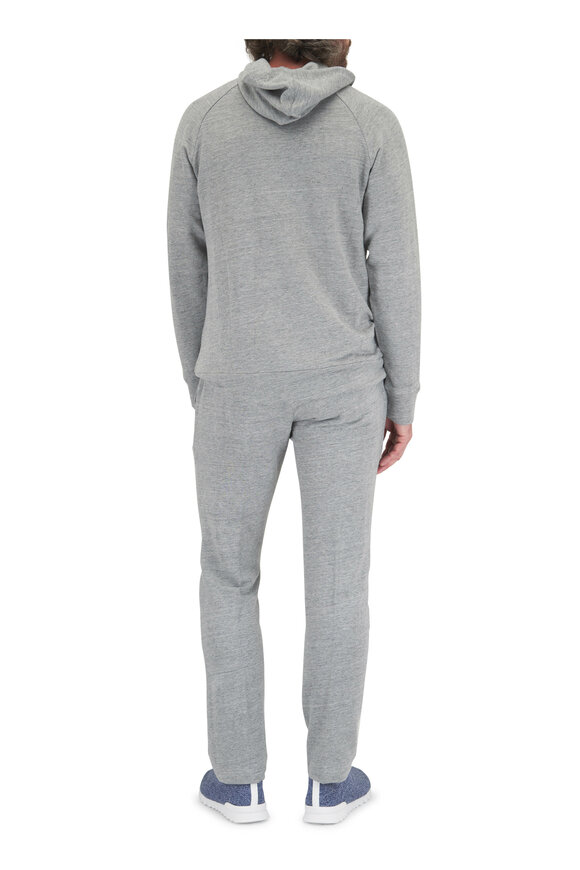 Stefan Brandt - Gray French Terry Linen Hoodie 