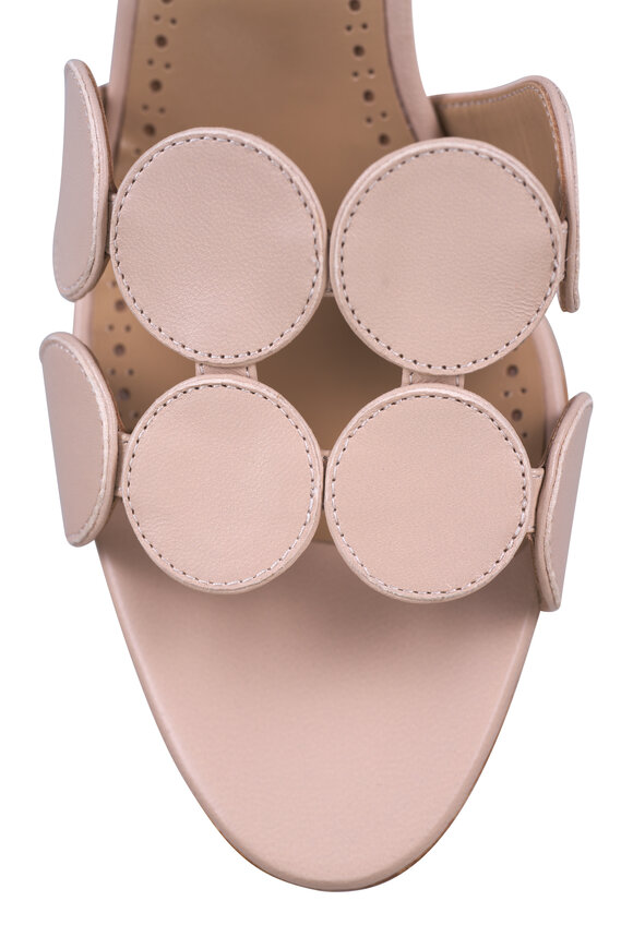 Manolo Blahnik Haribalmu Leather Cut Out Dot Sandal, 50mm - view 5