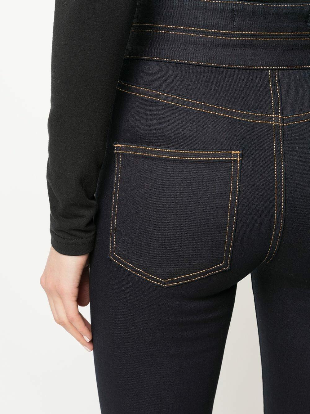 Veronica Beard - Dalida Indigo Double Waistband Flare Jean