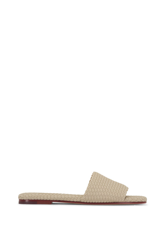 Naghedi - St. Barth's Ecru Woven Slide