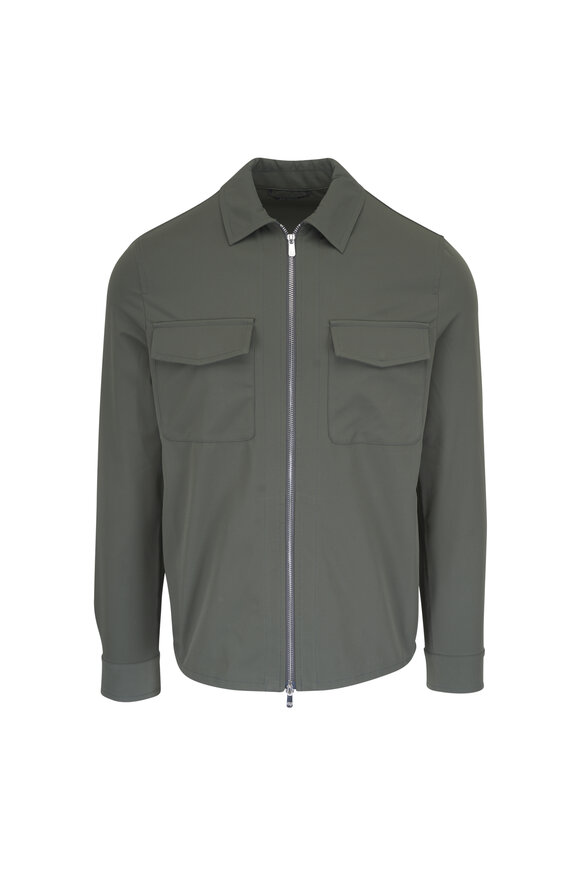 Marco Pescarolo Olive Green Techno Jacket - view 1