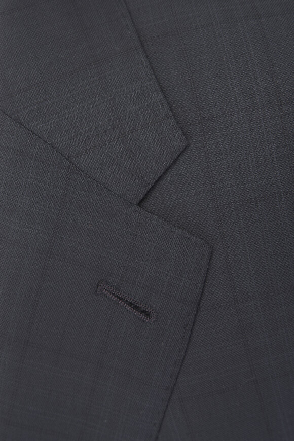 Zegna Trofeo Charcoal Gray Wool Suit - view 5