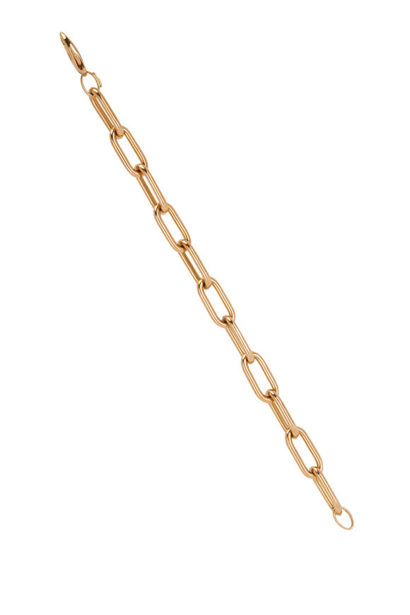 Kai Linz - Yellow Gold Medium Oval Link Bracelet