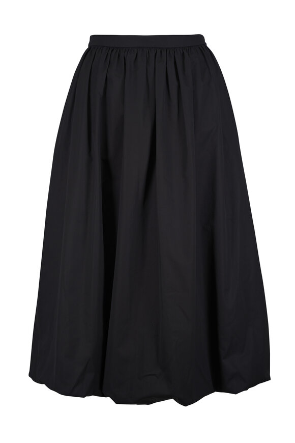 Michael Kors Collection Black Cotton Bubble Skirt - view 1