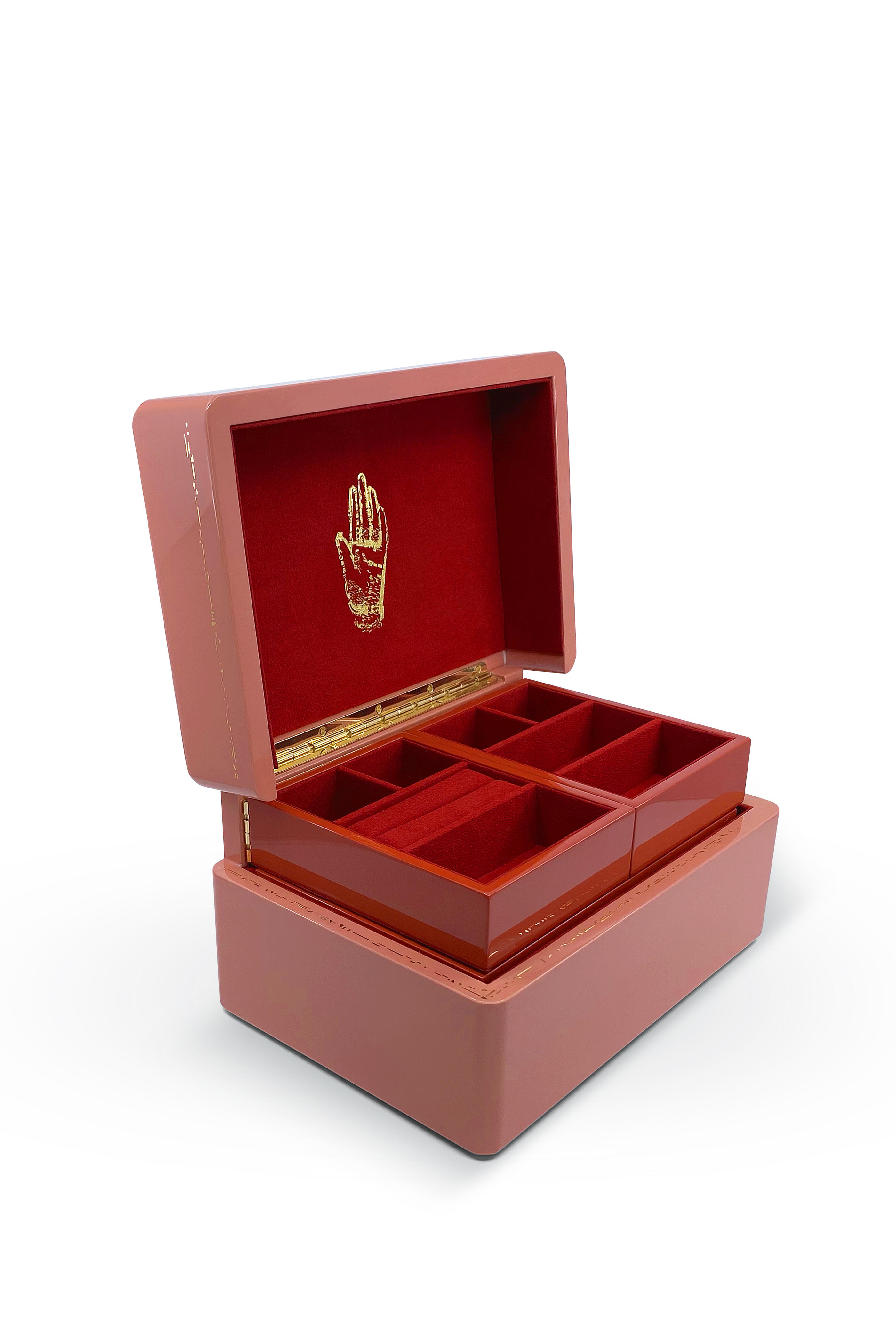 Trove - Classic Blush Mini Trunk Jewelry Box