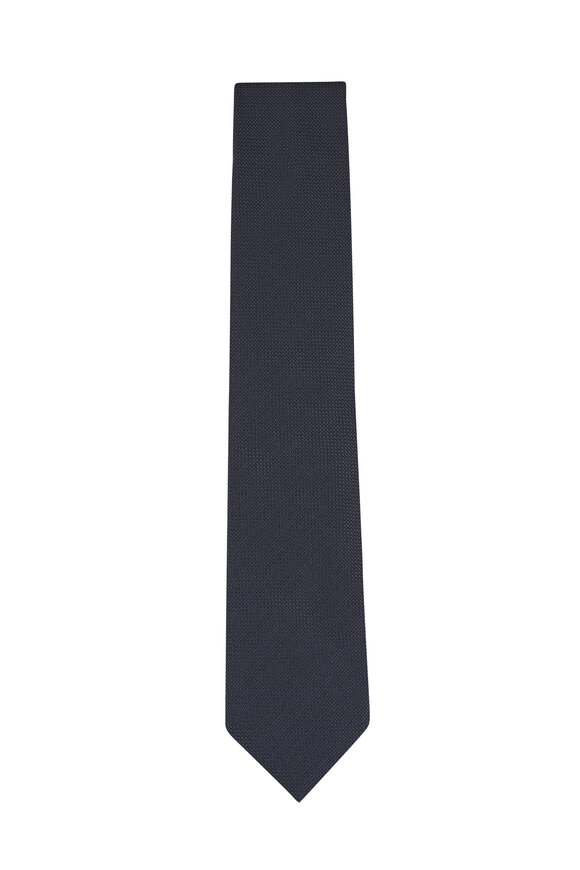 Tom Ford Medium Gray Woven Silk Necktie - view 1